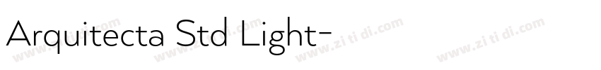 Arquitecta Std Light字体转换